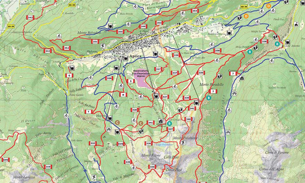 Mappe dei sentieri aprica